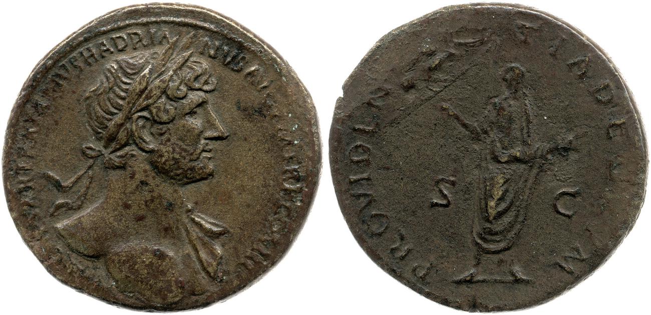 RIC II, Part 3 (second edition) Hadrian 260, аверс, Британский музей