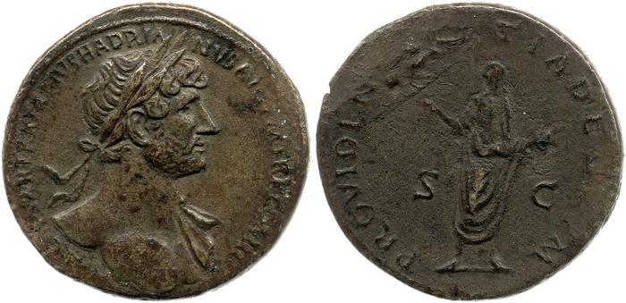 RIC II, Part 3 (second edition) Hadrian 260, реверс, Британский музей