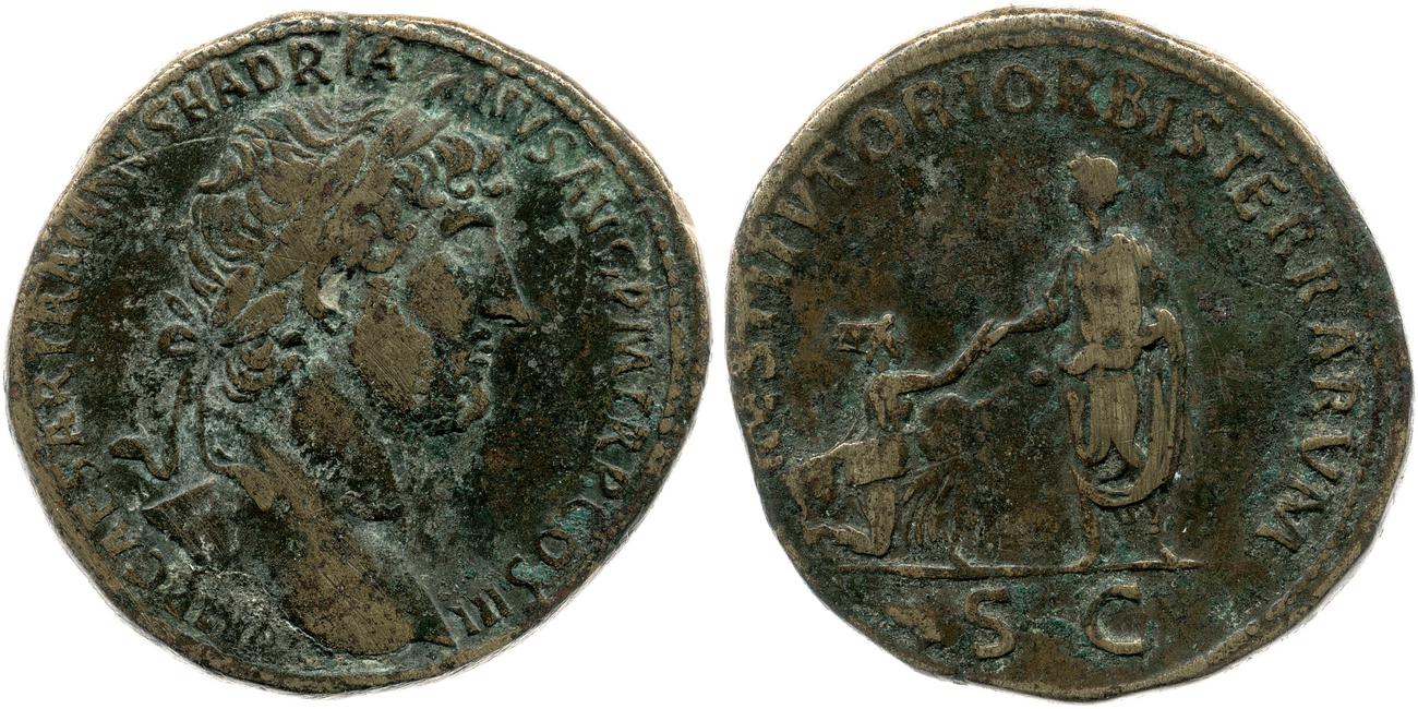аверс RIC II, Part 3 (second edition) Hadrian 450