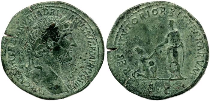 RIC II, Part 3 (second edition) Hadrian 450, реверс, bm