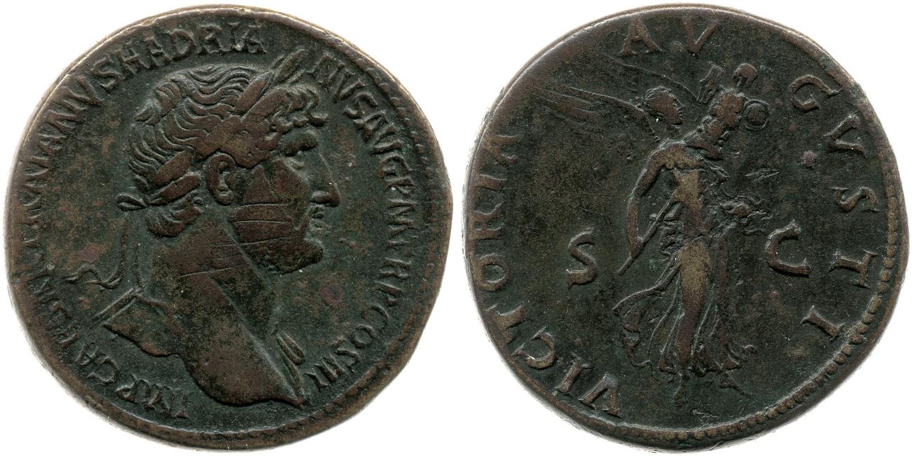 RIC II, Part 3 (second edition) Hadrian 454, аверс, Британский музей