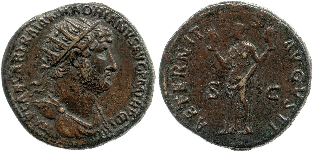 obverse RIC II, Part 3 (second edition) Hadrian 462