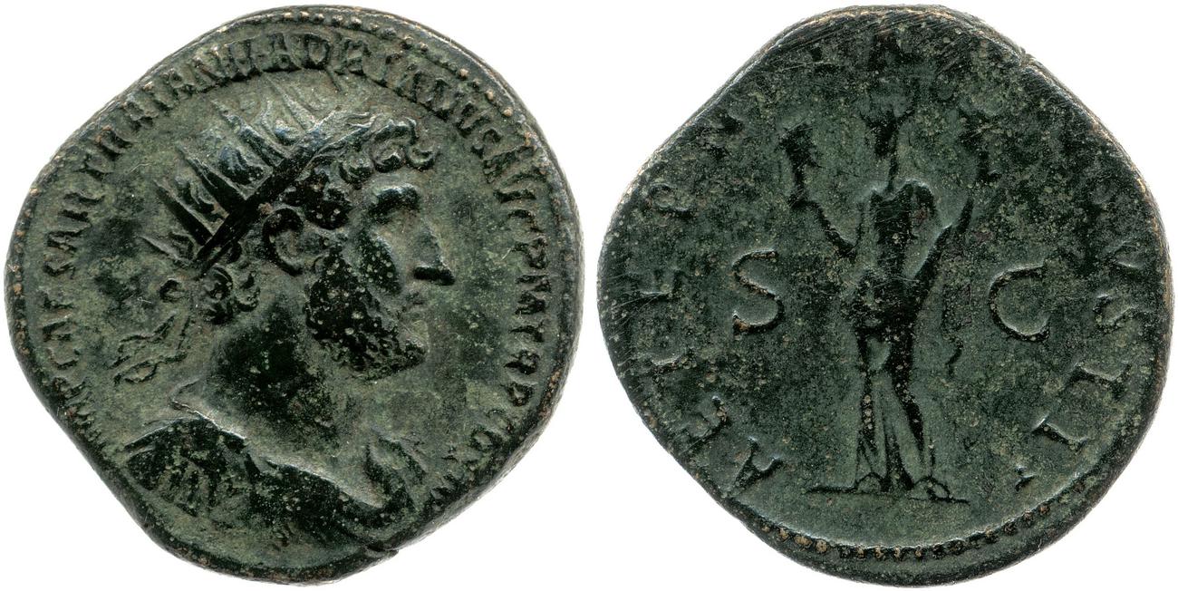 obverse RIC II, Part 3 (second edition) Hadrian 463