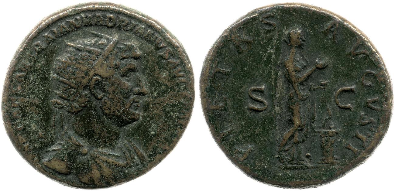 аверс RIC II, Part 3 (second edition) Hadrian 478