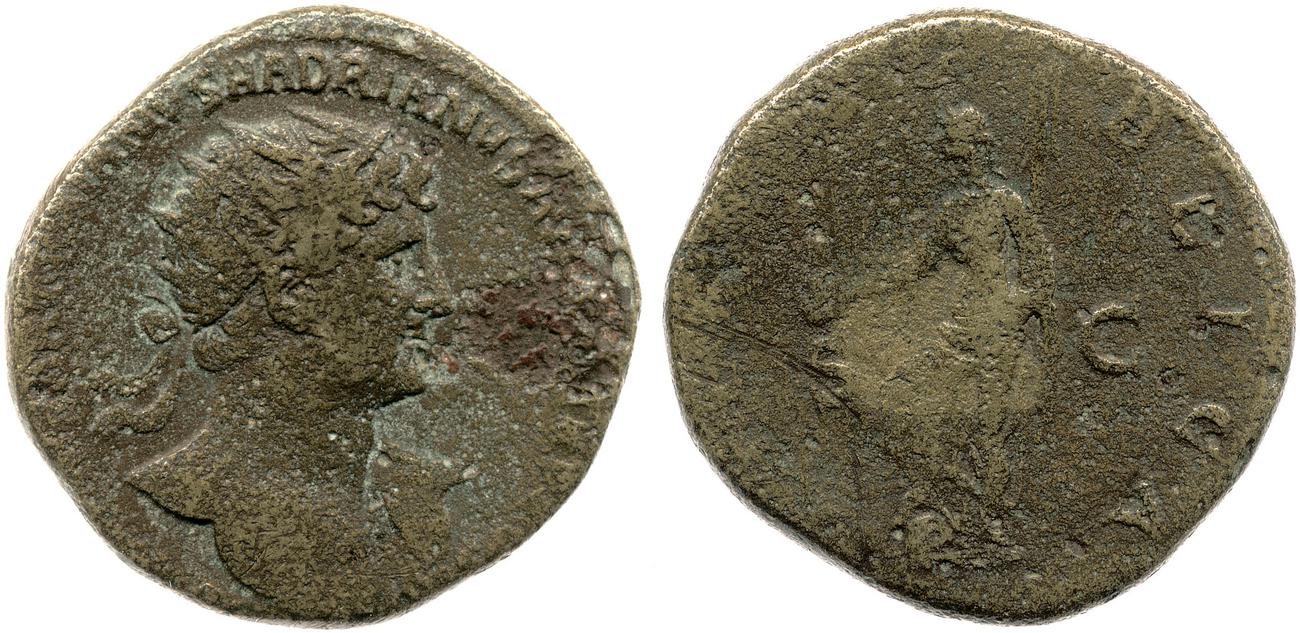 RIC II, Part 3 (second edition) Hadrian 276, аверс, bm