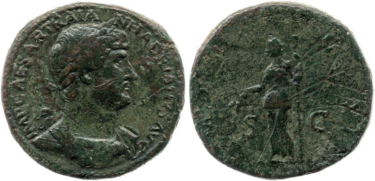 RIC II, Part 3 (second edition) Hadrian 660, аверс, Британский музей