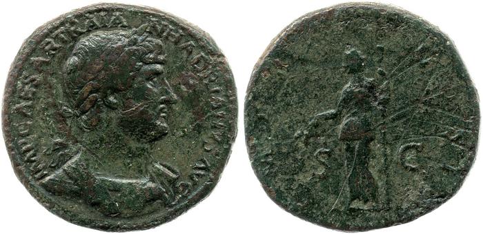 RIC II, Part 3 (second edition) Hadrian 660, реверс, Британский музей
