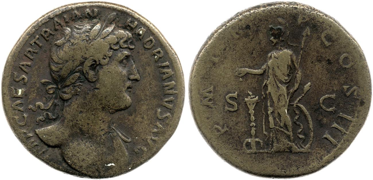 obverse RIC II, Part 3 (second edition) Hadrian 665