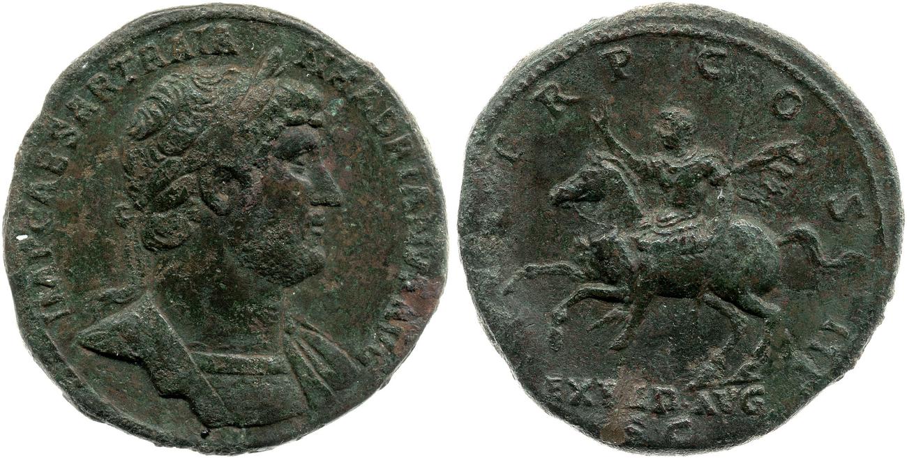 obverse RIC II, Part 3 (second edition) Hadrian 641