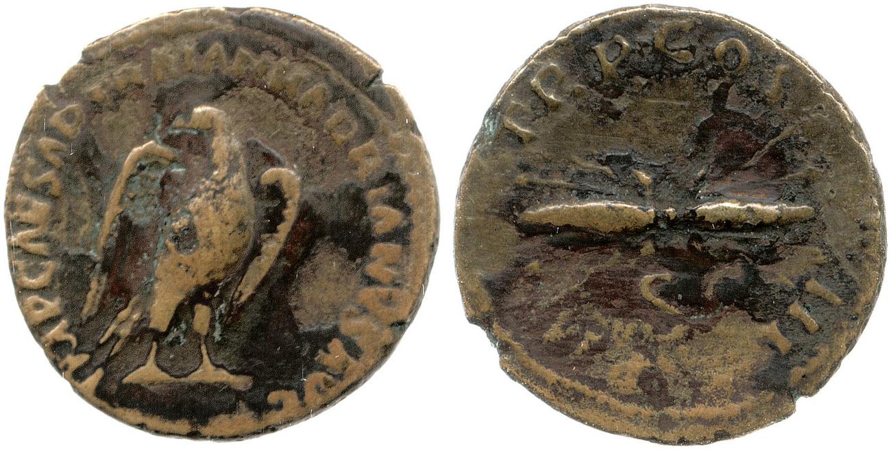 obverse RIC II, Part 3 (second edition) Hadrian 624