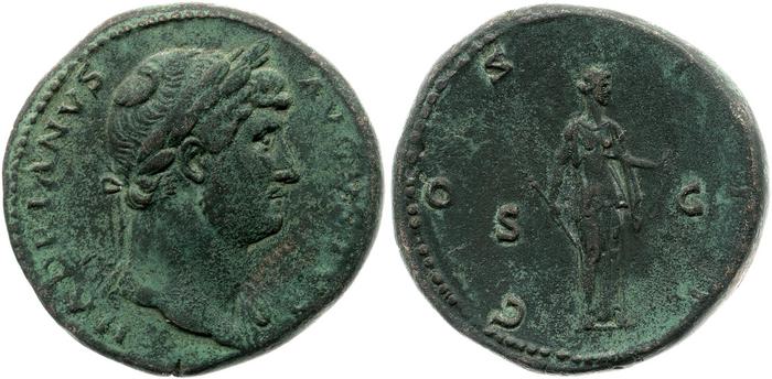 RIC II, Part 3 (second edition) Hadrian 738, реверс, bm