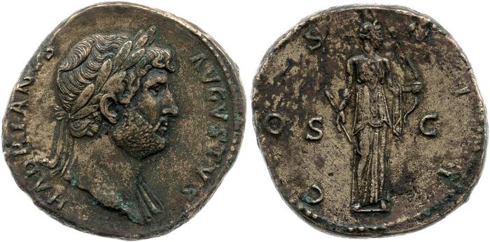 RIC II, Part 3 (second edition) Hadrian 738, реверс, bm