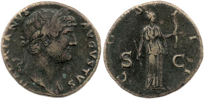 RIC II, Part 3 (second edition) Hadrian 738, реверс, bm