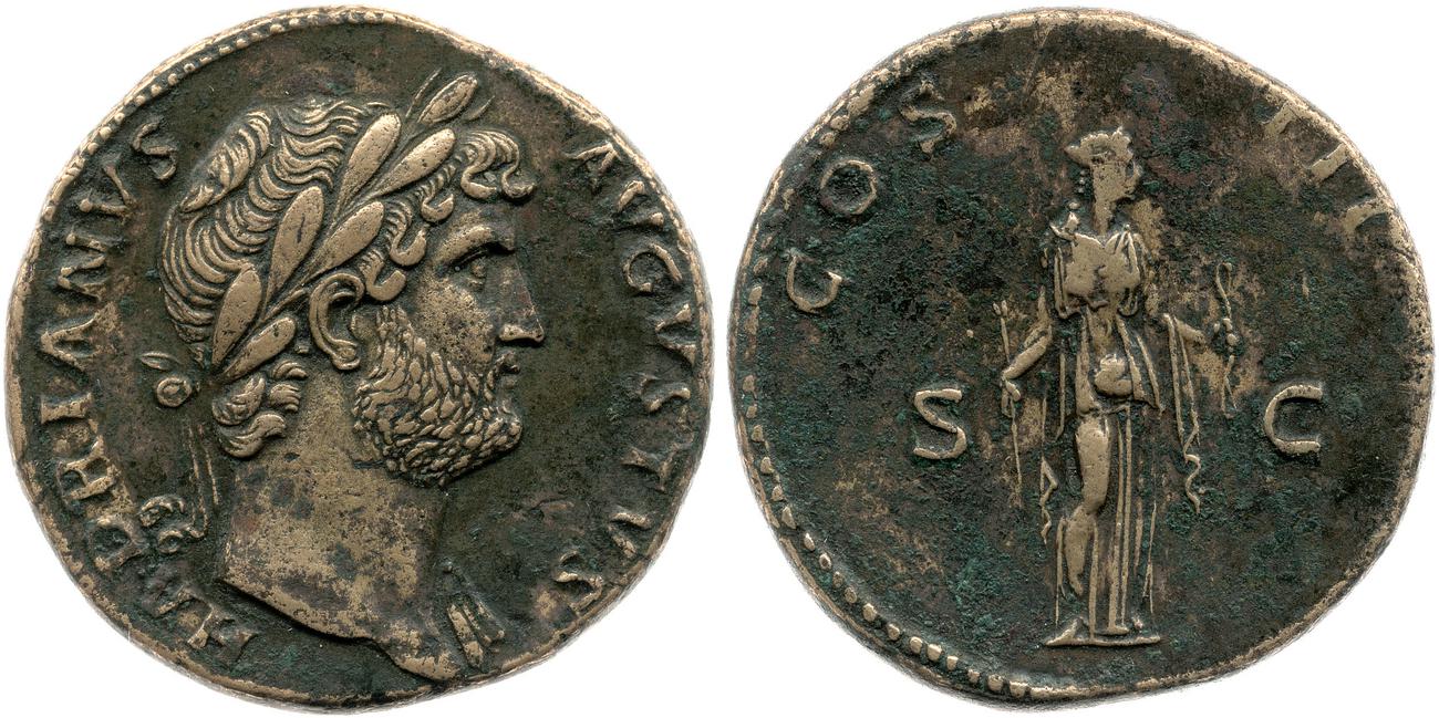 RIC II, Part 3 (second edition) Hadrian 738, аверс, bm