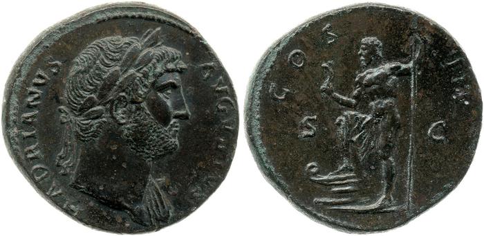 RIC II, Part 3 (second edition) Hadrian 811, реверс, bm