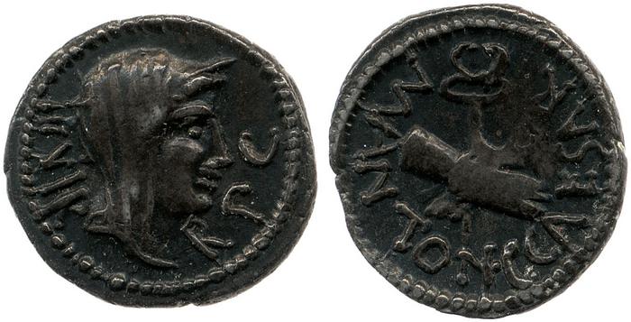 RRC 529/4b, реверс, bm