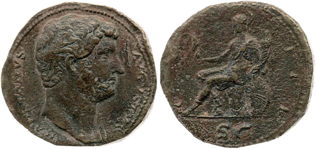 obverse RIC II, Part 3 (second edition) Hadrian 872