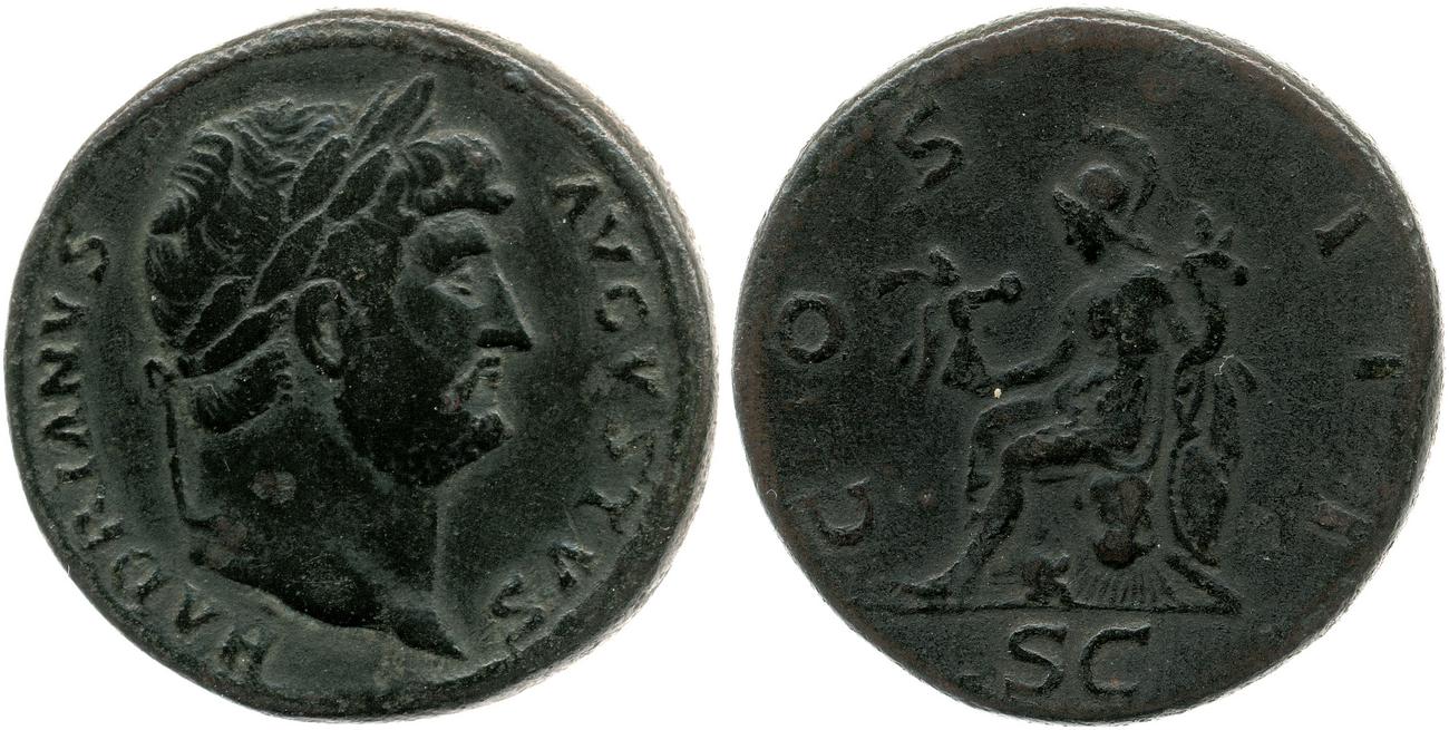 аверс RIC II, Part 3 (second edition) Hadrian 870