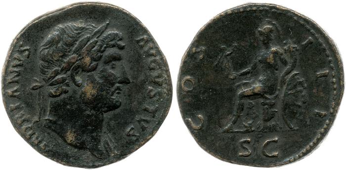RIC II, Part 3 (second edition) Hadrian 870, реверс, bm
