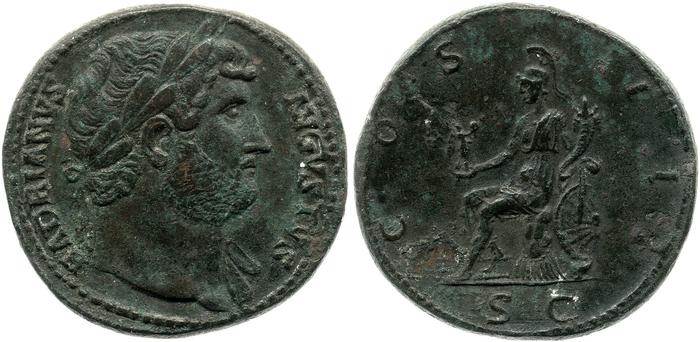 RIC II, Part 3 (second edition) Hadrian 870, реверс, bm