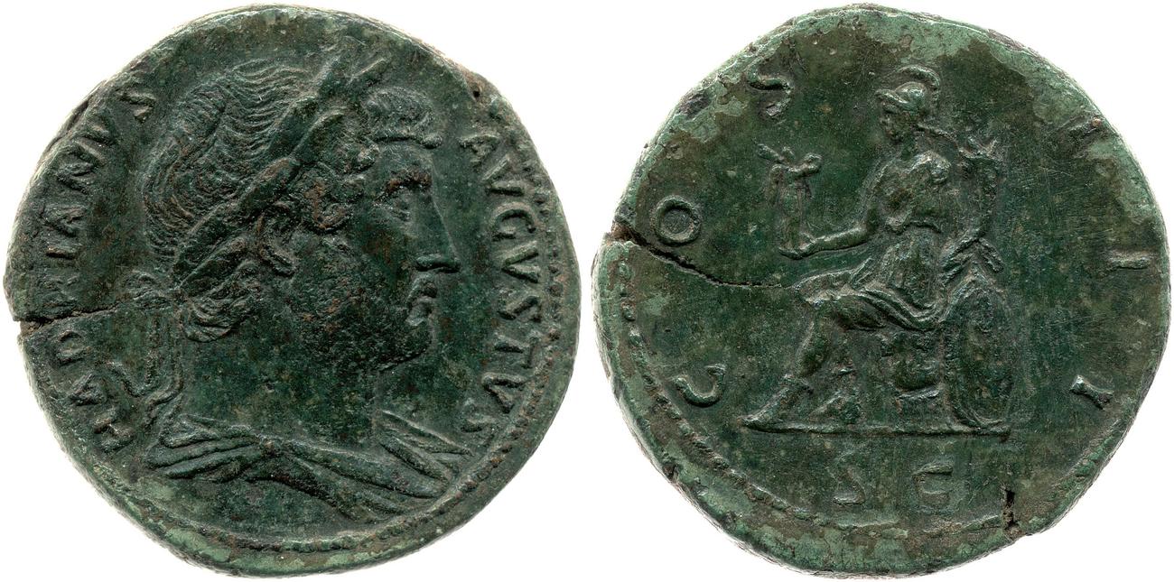 аверс RIC II, Part 3 (second edition) Hadrian 875