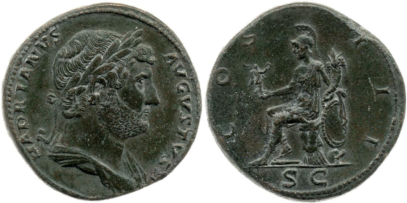 RIC II, Part 3 (second edition) Hadrian 875, аверс, bm