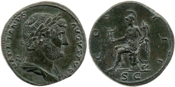 RIC II, Part 3 (second edition) Hadrian 875, реверс, bm