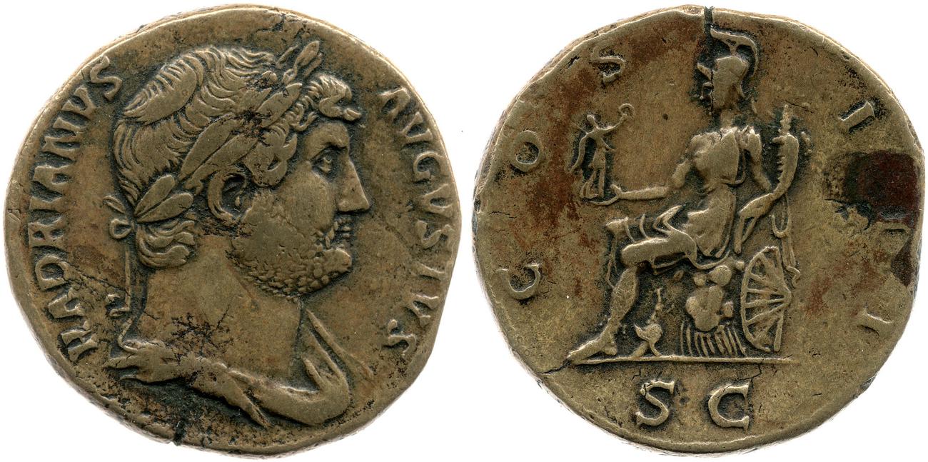 RIC II, Part 3 (second edition) Hadrian 875, аверс, bm