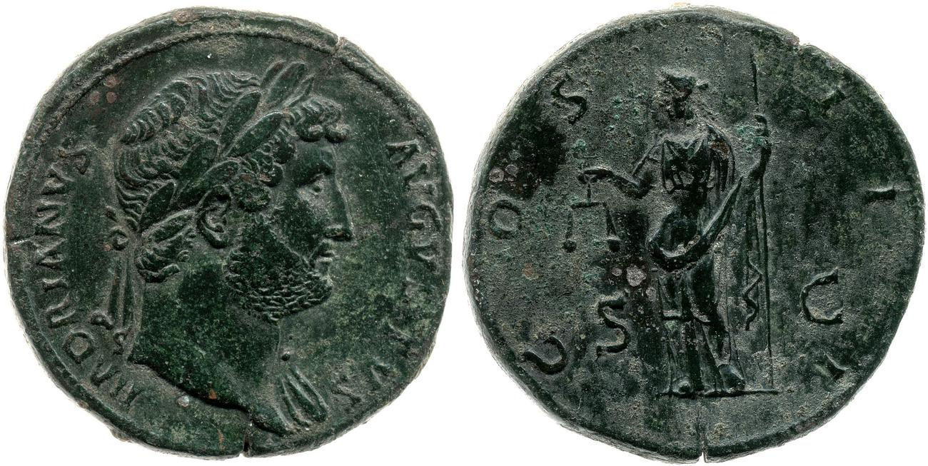 RIC II, Part 3 (second edition) Hadrian 834, аверс, bm