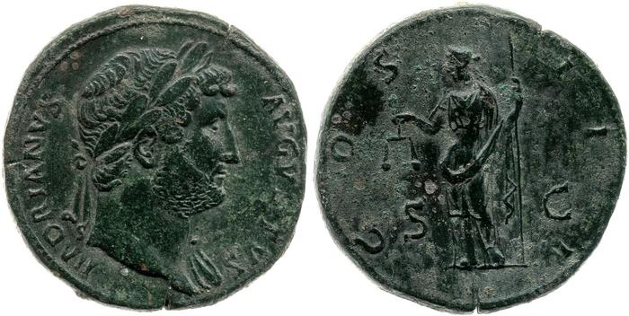 RIC II, Part 3 (second edition) Hadrian 834, реверс, bm