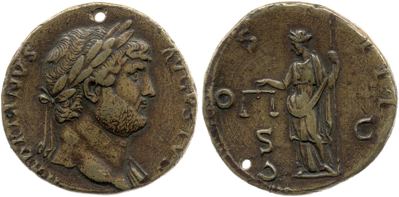 RIC II, Part 3 (second edition) Hadrian 834, аверс, bm