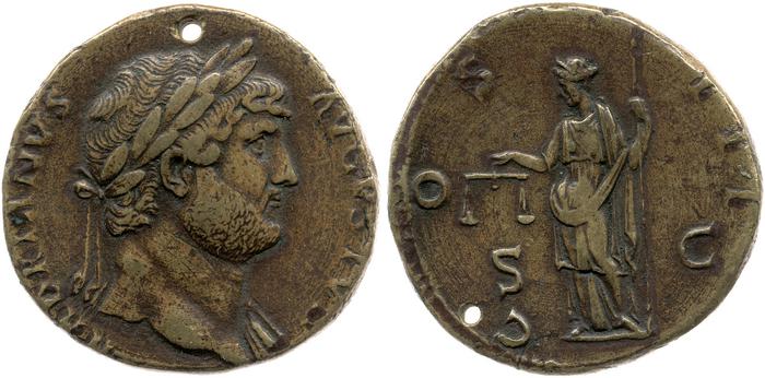 RIC II, Part 3 (second edition) Hadrian 834, реверс, bm