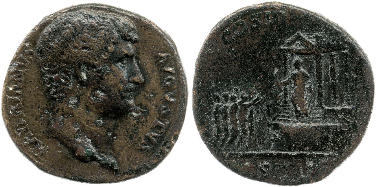 аверс RIC II, Part 3 (second edition) Hadrian 827