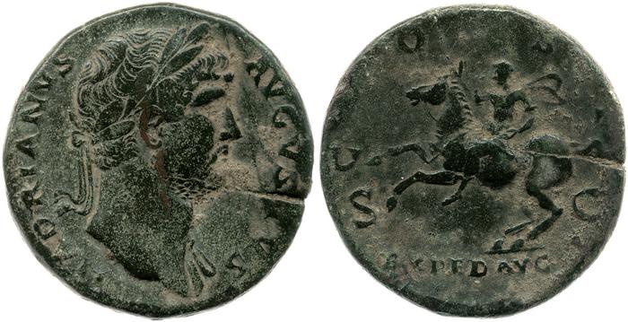 RIC II, Part 3 (second edition) Hadrian 735, реверс, bm