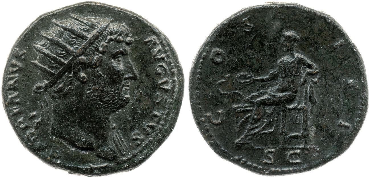 RIC II, Part 3 (second edition) Hadrian 877, аверс, bm