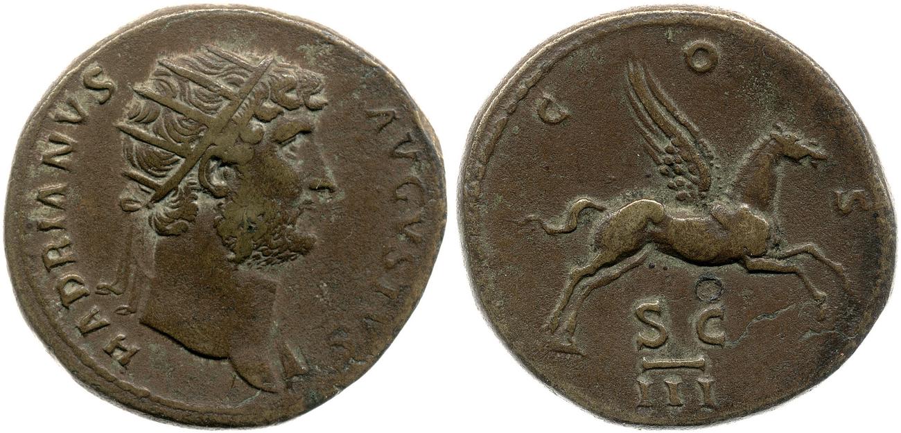 RIC II, Part 3 (second edition) Hadrian 746, аверс, bm