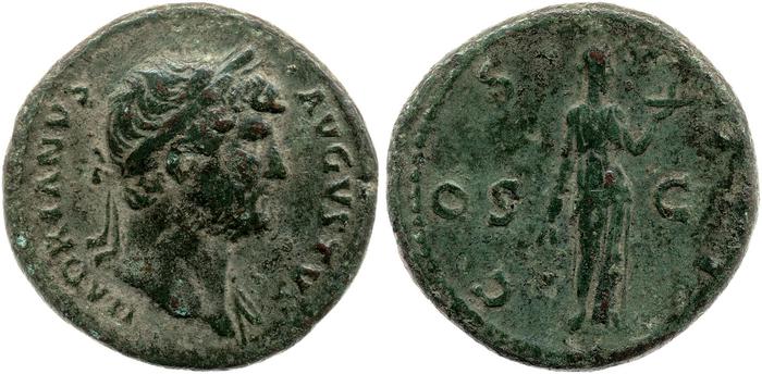 RIC II, Part 3 (second edition) Hadrian 868, реверс, bm