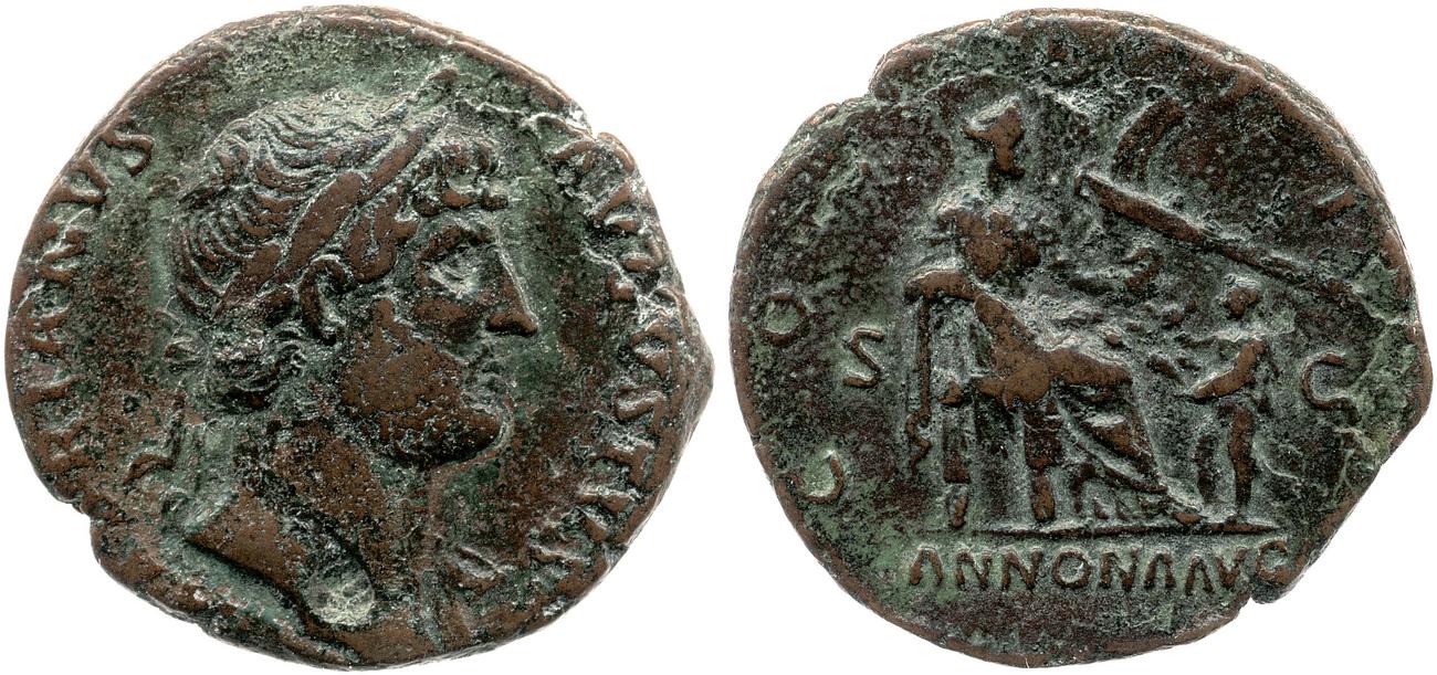 аверс RIC II, Part 3 (second edition) Hadrian 745
