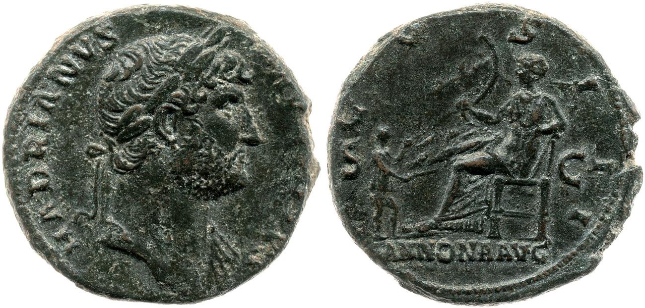 аверс RIC II, Part 3 (second edition) Hadrian 743
