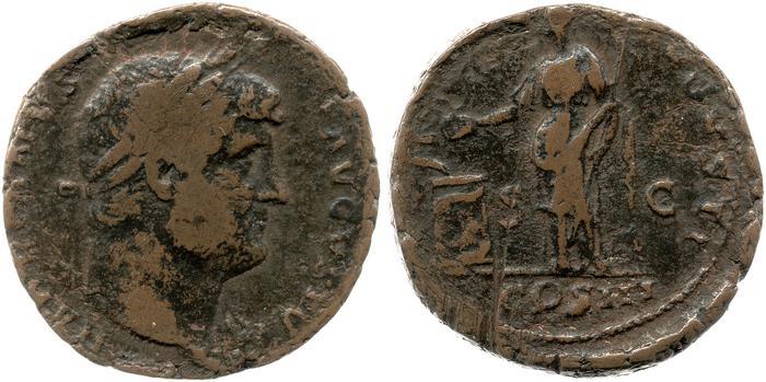 RIC II, Part 3 (second edition) Hadrian 828, реверс, bm
