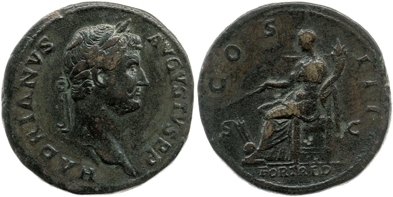 obverse RIC II, Part 3 (second edition) Hadrian 977