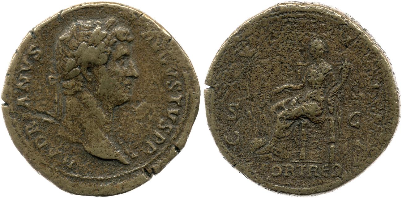 RIC II, Part 3 (second edition) Hadrian 977, аверс, bm