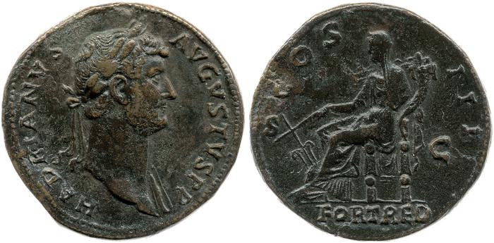 RIC II, Part 3 (second edition) Hadrian 977, реверс, bm