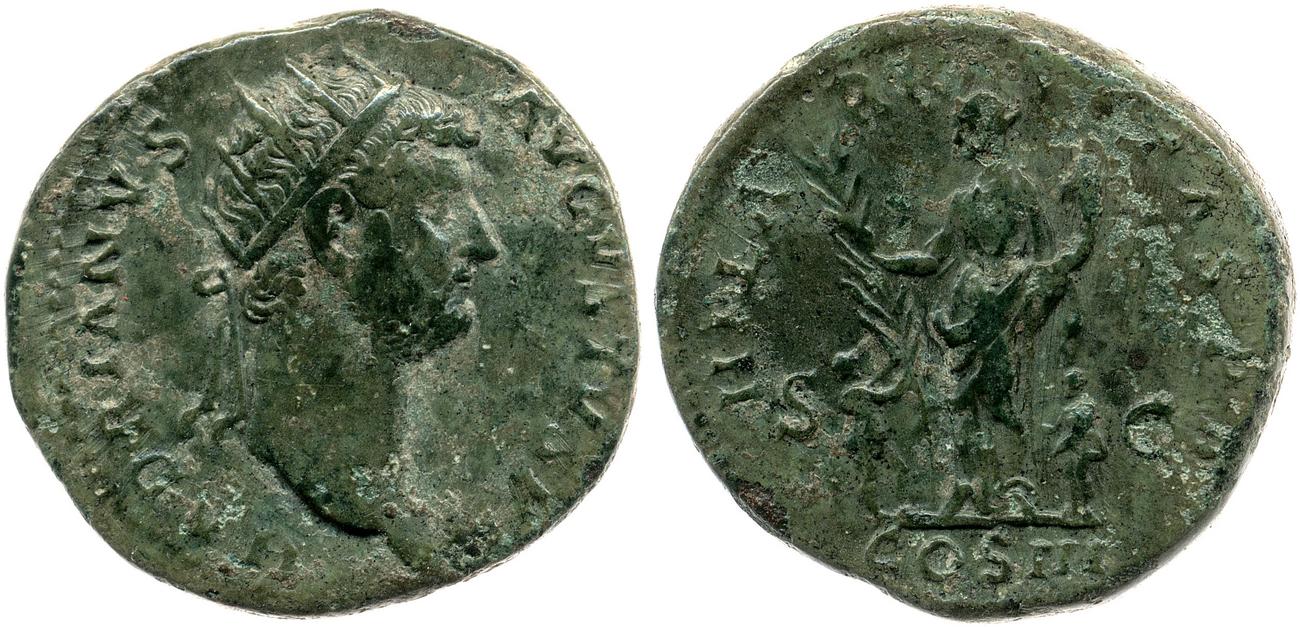 obverse RIC II, Part 3 (second edition) Hadrian 990