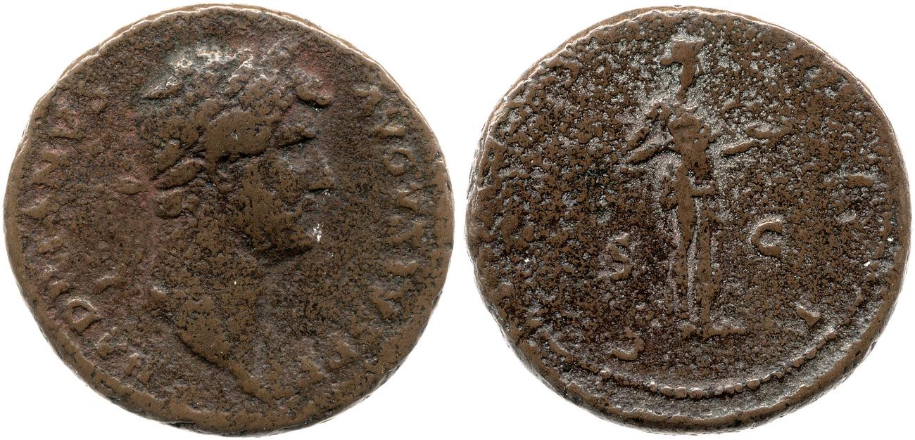 RIC II, Part 3 (second edition) Hadrian 975, аверс, bm