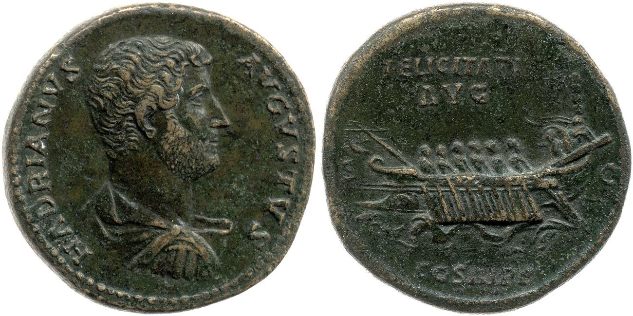 аверс RIC II, Part 3 (second edition) Hadrian 1297