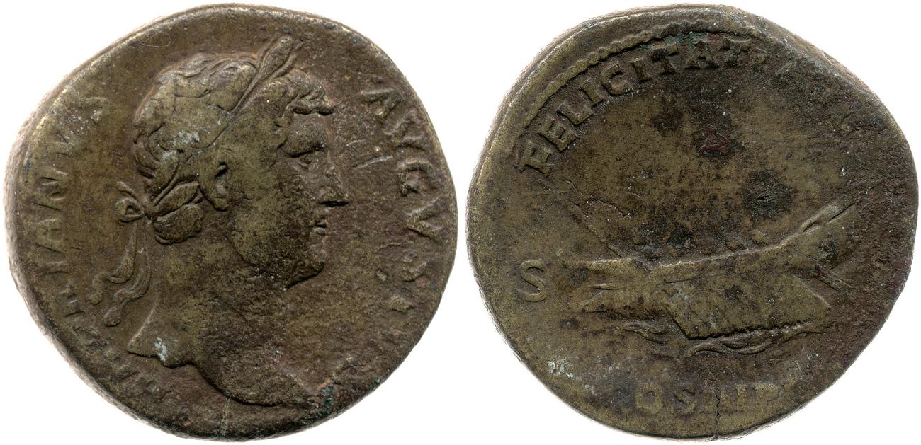 RIC II, Part 3 (second edition) Hadrian 1285, аверс, bm