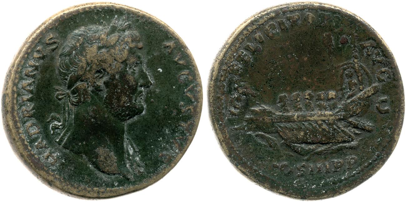 RIC II, Part 3 (second edition) Hadrian 1285, аверс, bm