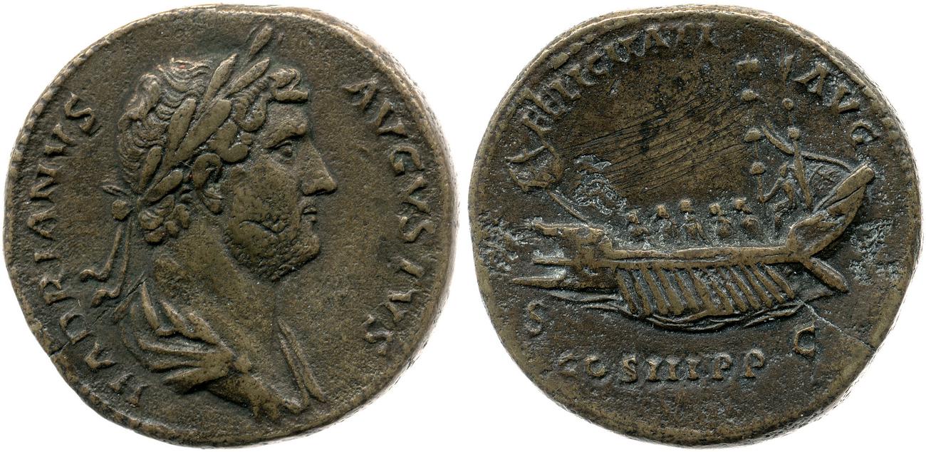 RIC II, Part 3 (second edition) Hadrian 1291, аверс, bm