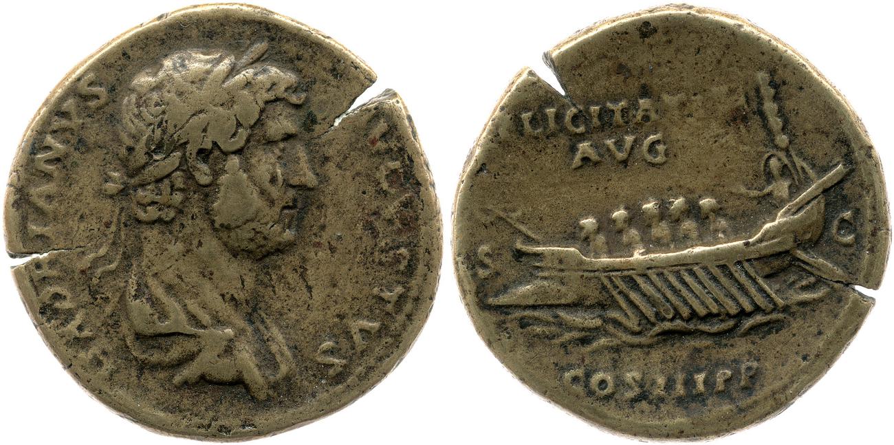 RIC II, Part 3 (second edition) Hadrian 1291, аверс, bm